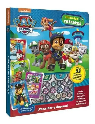 Paw Patrol Historias Con Retratos Calcomanias / Nickelodeon