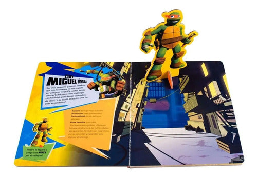 Turtles Ninja Soy Miguel Ángel Libro + Figura Base / Lexus