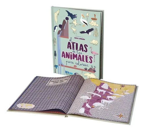 El Atlas De Los Animales Para Colorear (tapa Dura) / Vv Kids