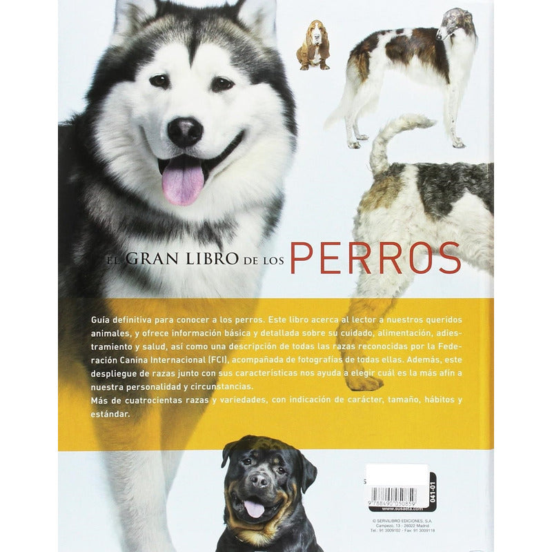 El Gran Libro De Los Perros (tapa Dura) / Servilibro
