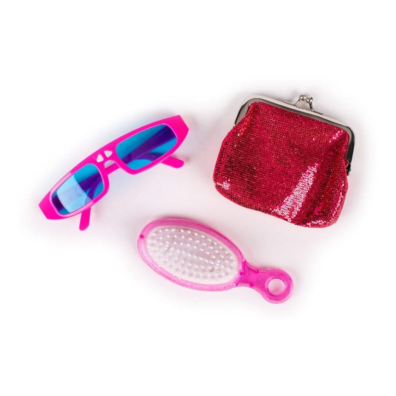 Mi Bolso Brillante + Monedero Lentes, Libro Anillo / Lexus