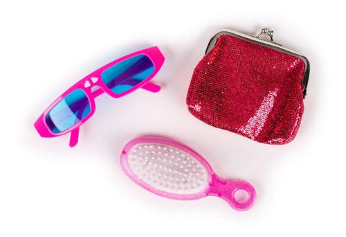 Mi Bolso Brillante + Monedero Lentes, Libro Anillo / Lexus