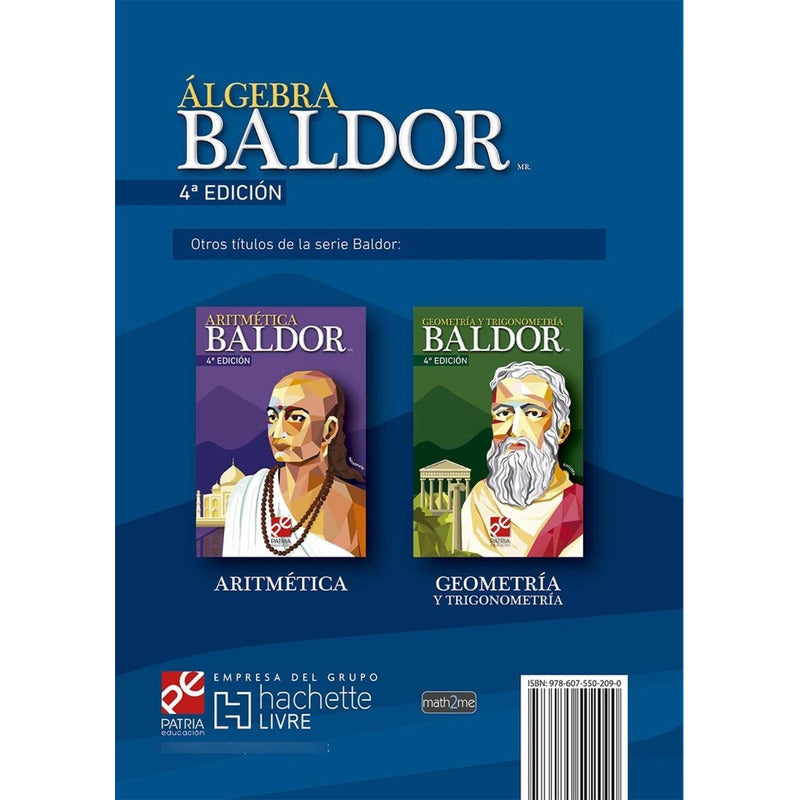 Algebra Baldor 4ta Edicion (tapa Dura)