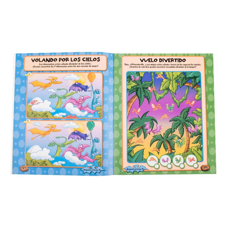 Mis Asombrosos Dinosaurios 4 Libros + De 1000 Stickers Lexus