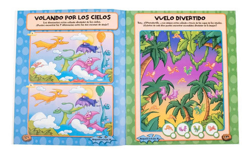 Mis Asombrosos Dinosaurios 4 Libros + De 1000 Stickers Lexus