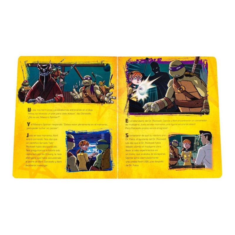 Turtles Ninja Soy Miguel Ángel Libro + Figura Base / Lexus