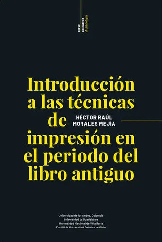 Introduccion A Tec De Impresión En Periodo Del Libro Antiguo