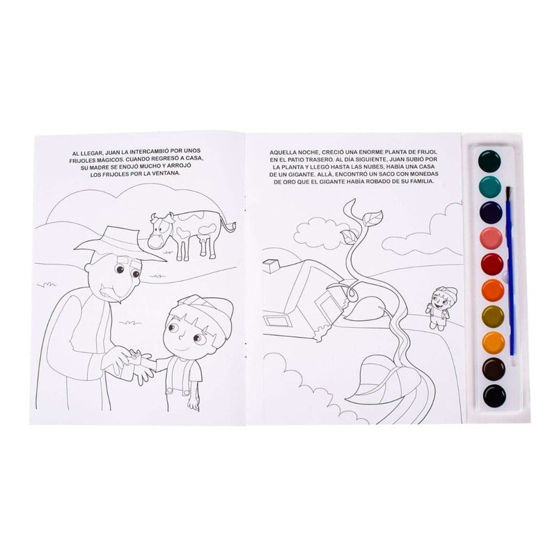 Cuentos Clásicos Libro Con Acuarelas + Pincel / Lexus