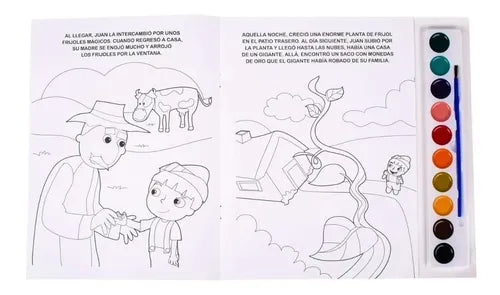 Cuentos Clásicos Libro Con Acuarelas + Pincel / Lexus