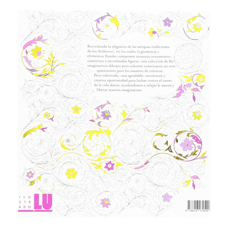 Arabescos Libro Antiestres Para Colorear