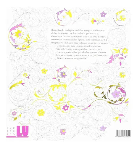 Arabescos Libro Antiestres Para Colorear