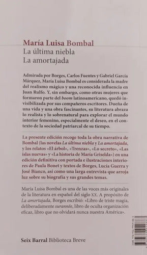 La Ultima Niebla Y La Amortajada / Maria Luisa Bombal