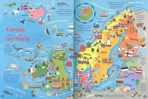 Atlas Del Mundo Con Banderas (tapa Dura) / Lexus