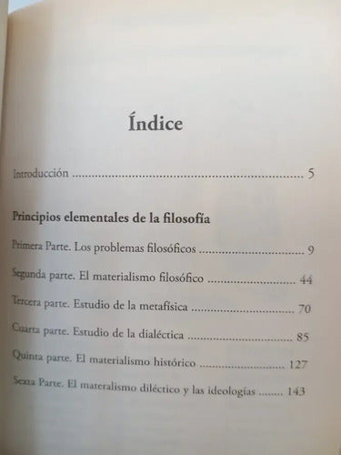 Principios Elementales De La Filosofia / Georges Politzer