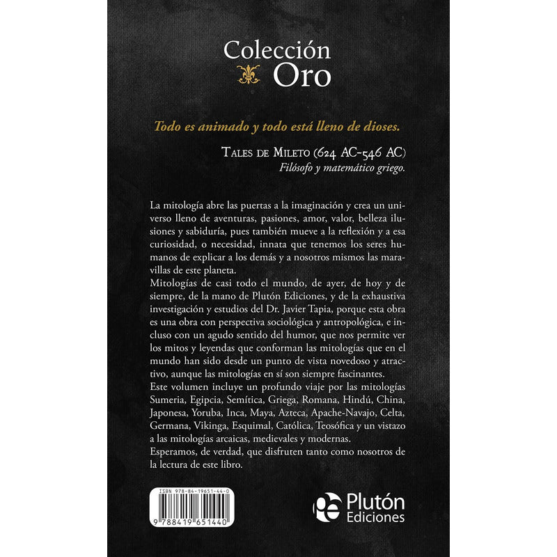 El Gran Libro De Las Mitologías (tapa Dura) / Javier Tapia