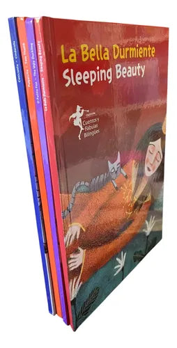 Pack 4 Cuentos Clásicos Tapa Dura Bilingues