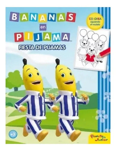 Fiesta De Pijamas (libro Para Colorear) / Bananas En Pijama