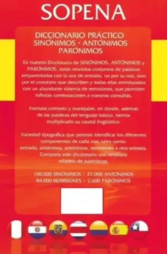 Diccionario Sinonimos Antonimos Y Paronimos / Sopena