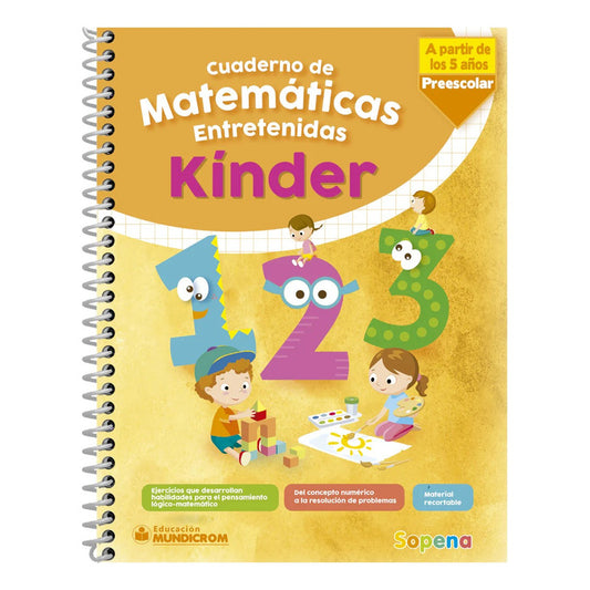 Matematicas Entretenidas Kinder Desde 5 Años / Sopena