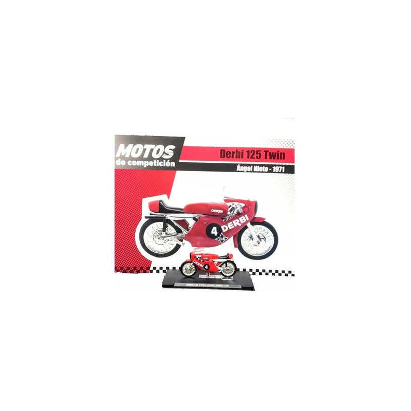 Moto Colección Esc Gp Derbi 125 Twin Angel Nieto 1971 1/24