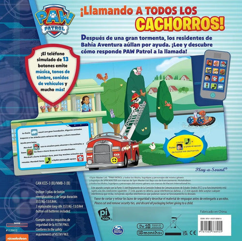 Paw Patrol Llamando A Todos Los Cachorros (incluye Telefono)