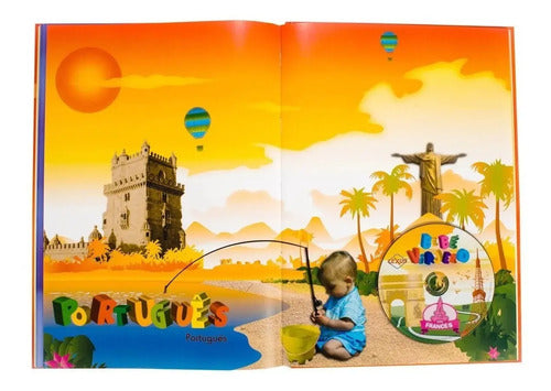 Método De Multilingüismo Para Niños Bebé Viajero Con 6 Dvd