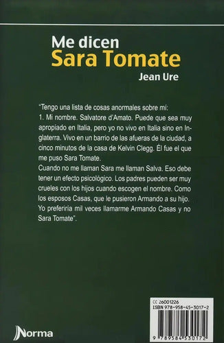 Me Dicen Sara Tomate / Jean Ure