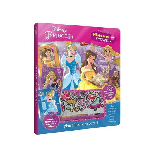 Disney Princesa Historias Con Retratos + Calcomanías / Lexus