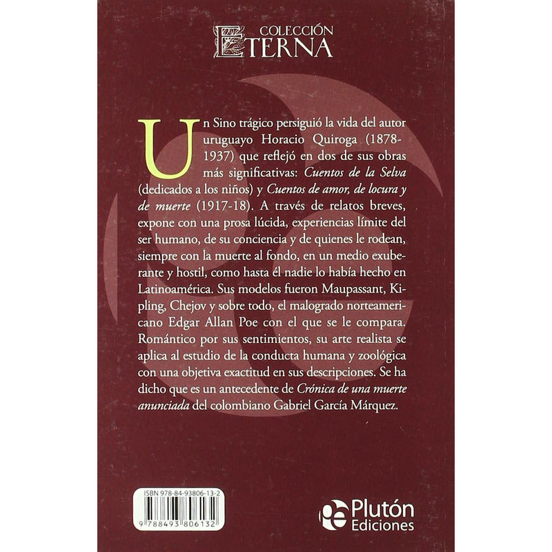 Cuentos De Amor, De Locura Y De Muerte / Horacio Quiroga