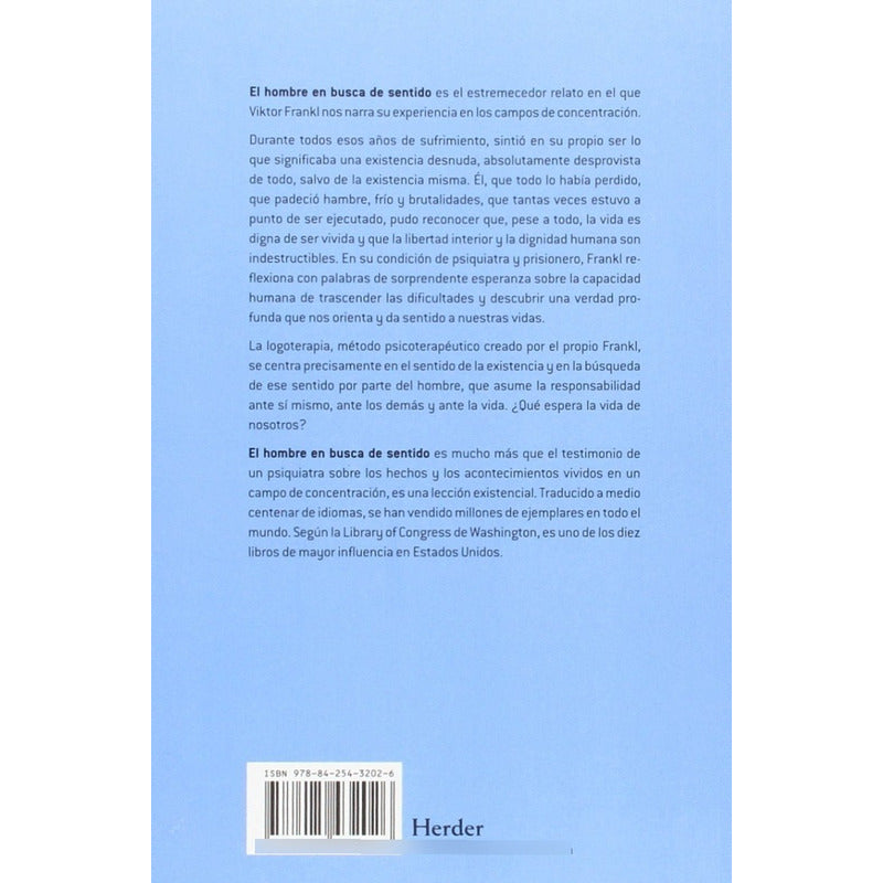 El Hombre En Busca Del Sentido / Viktor Frankl