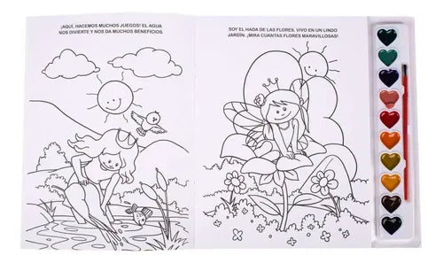 Hadas Brillantes Libro Con Acuarelas + Pincel  / Lexus