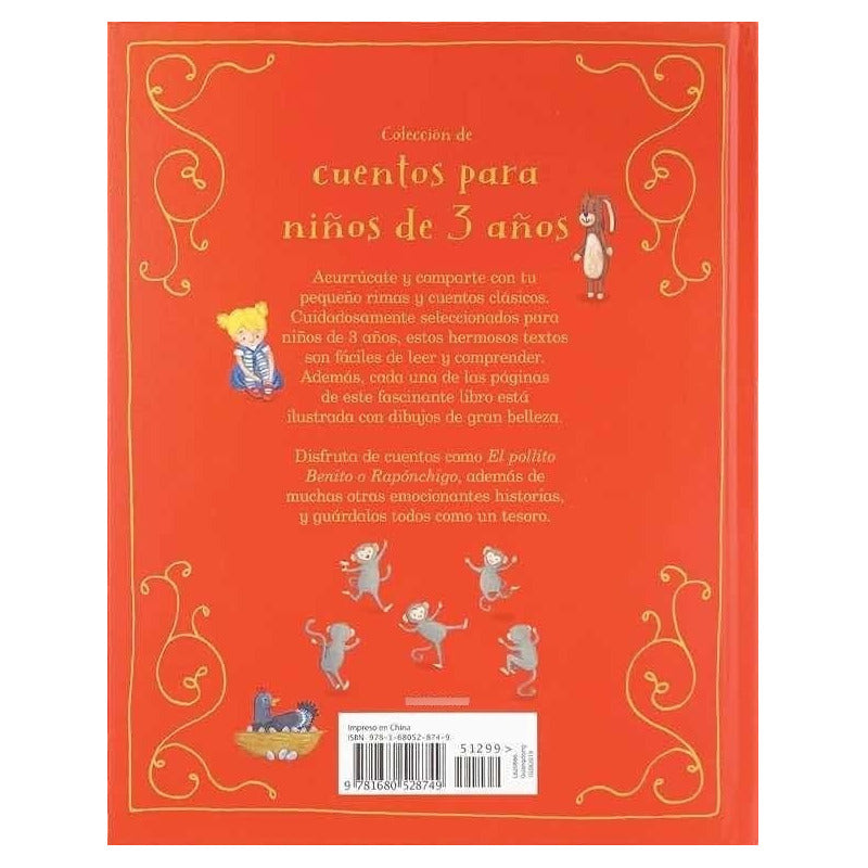 Cuentos Para Niños De 3 Años (tapa Dura)
