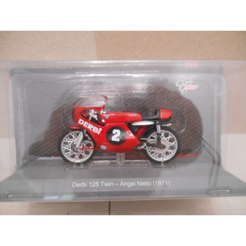 Moto Colección Esc Gp Derbi 125 Twin Angel Nieto 1971 1/24
