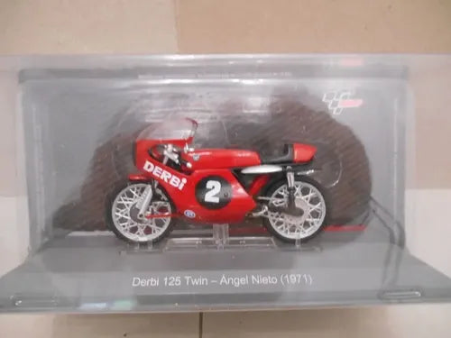 Moto Colección Esc Gp Derbi 125 Twin Angel Nieto 1971 1/24
