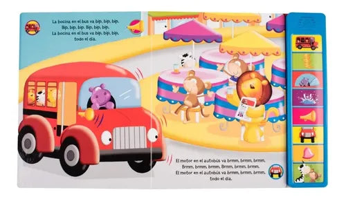 Las Ruedas Del Autobus Canta Una Cancion Libro Con Sonido