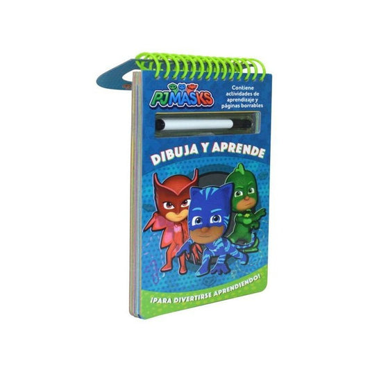 Pj Masks Dibuja Y Aprende + Plumon / Lexus