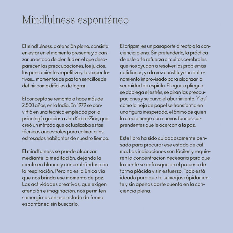 Origami Para Desplegar Tu Mente / Alma