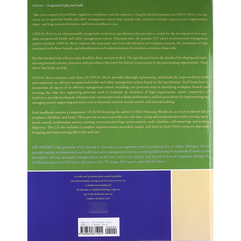 Ohsas 18001 / Joe Kausek (con Cd)