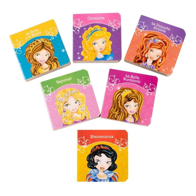 Princesas 6 Libritos Acartonados Cofre Imantado / Lexus