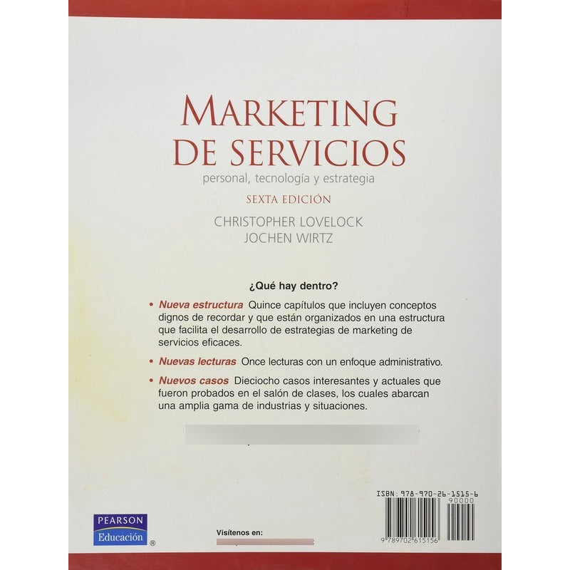 Marketing De Servicios (6ta Ed) / Lovelock Y Wirtz