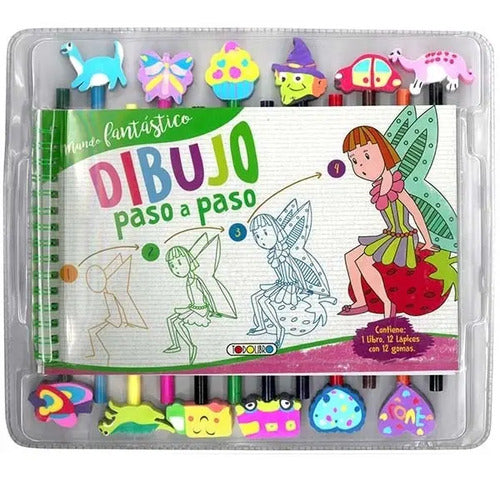 Mundo Fantástico Dibujo Paso A Paso (libro+lápices) / Lexus