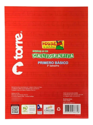 Caligrafia Horizontal Torre De Palabras 1 Basico 1er Sem