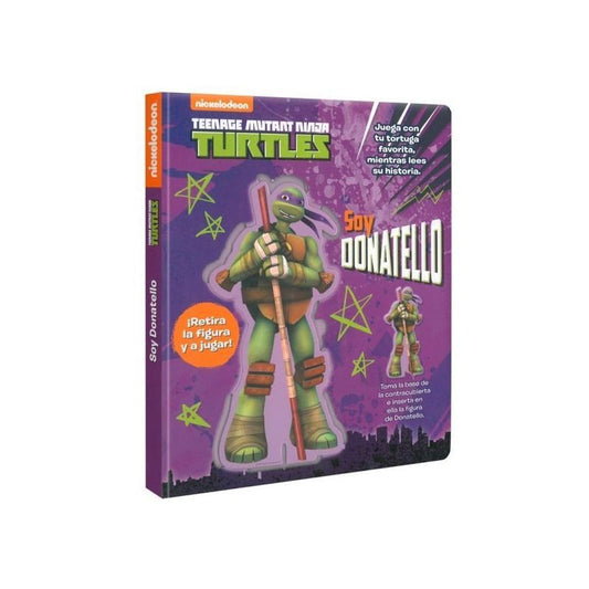 Turtles Ninja Soy Donatello Libro + Figura Base / Lexus