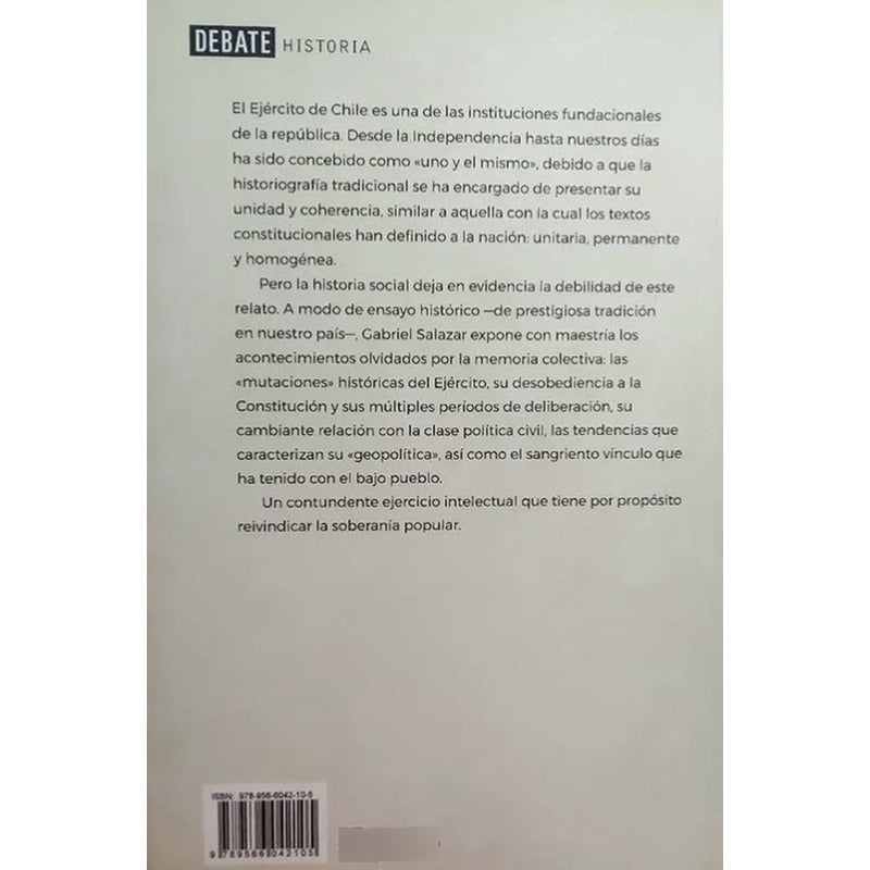 El Ejercito De Chile Y La Soberania / Gabriel Salazar