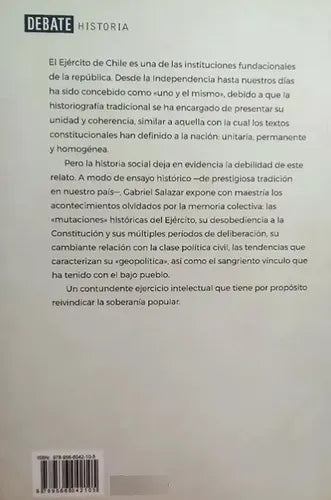 El Ejercito De Chile Y La Soberania / Gabriel Salazar