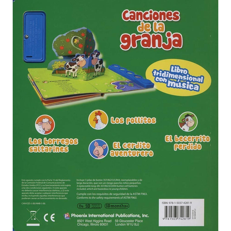 Canciones De La Granja (libro Con Sonidos Tapa Dura)
