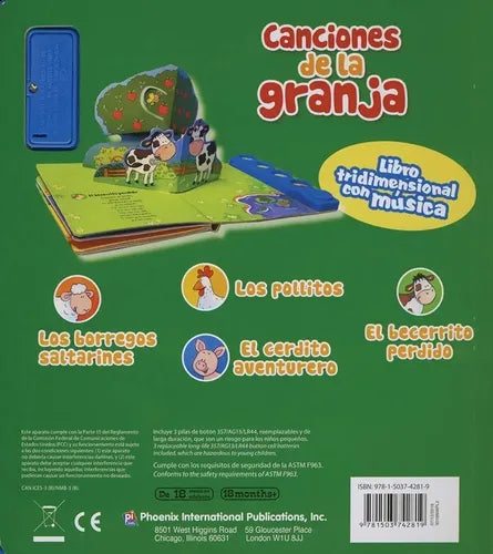 Canciones De La Granja (libro Con Sonidos Tapa Dura)