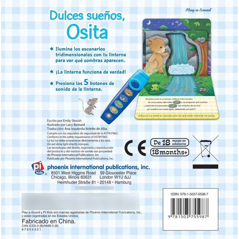 Dulces Sueños Osita (libro Sonoro Con Linterna)