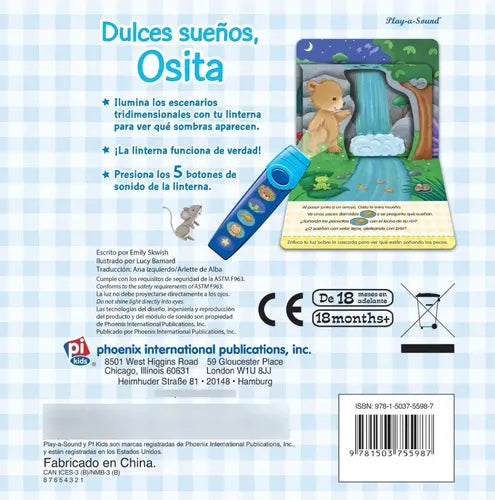 Dulces Sueños Osita (libro Sonoro Con Linterna)