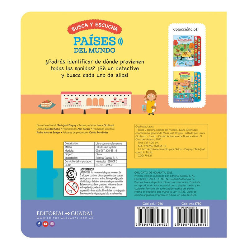 Paises Del Mundo (tapa Dura Con Sonidos) / Editorial Guadal